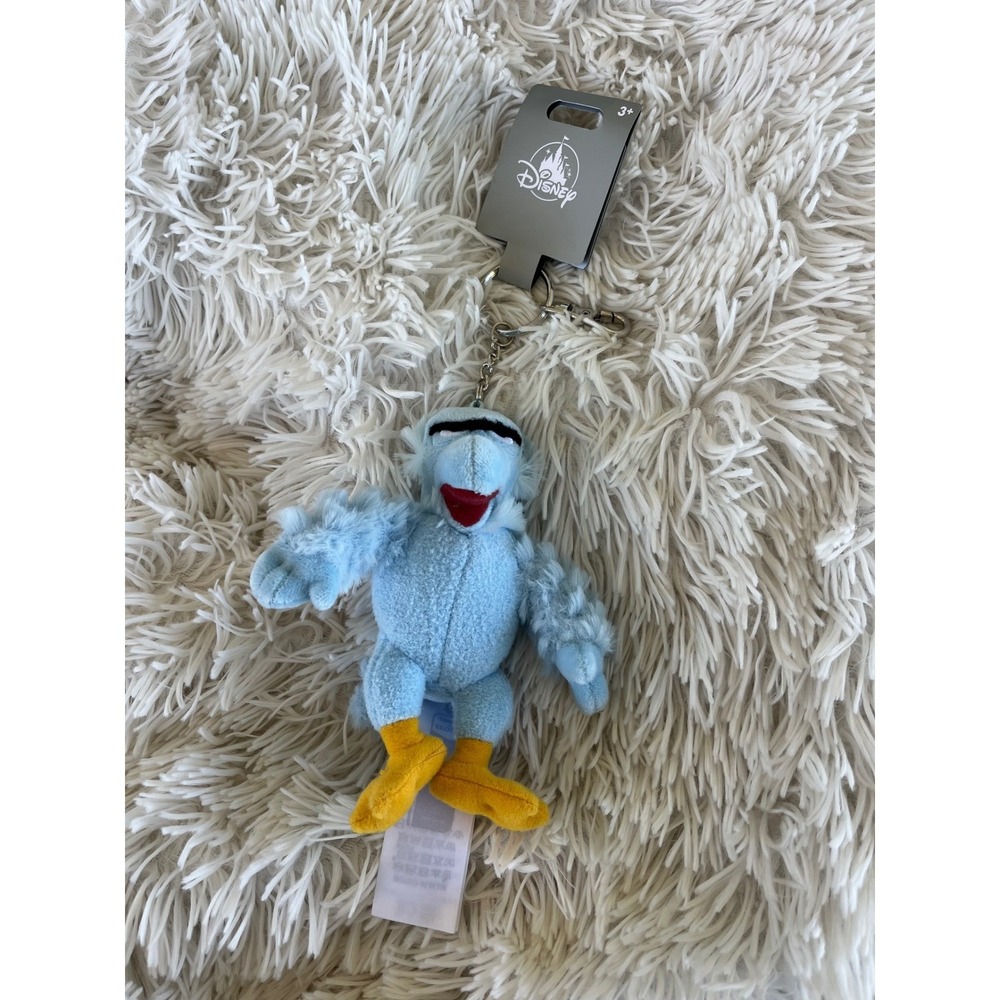 Disney The Muppets Sam Eagle Plush Keychain Blue Bird Bag Charm NWT